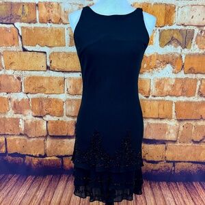 Jones New York Silk LBD with beading Size 4